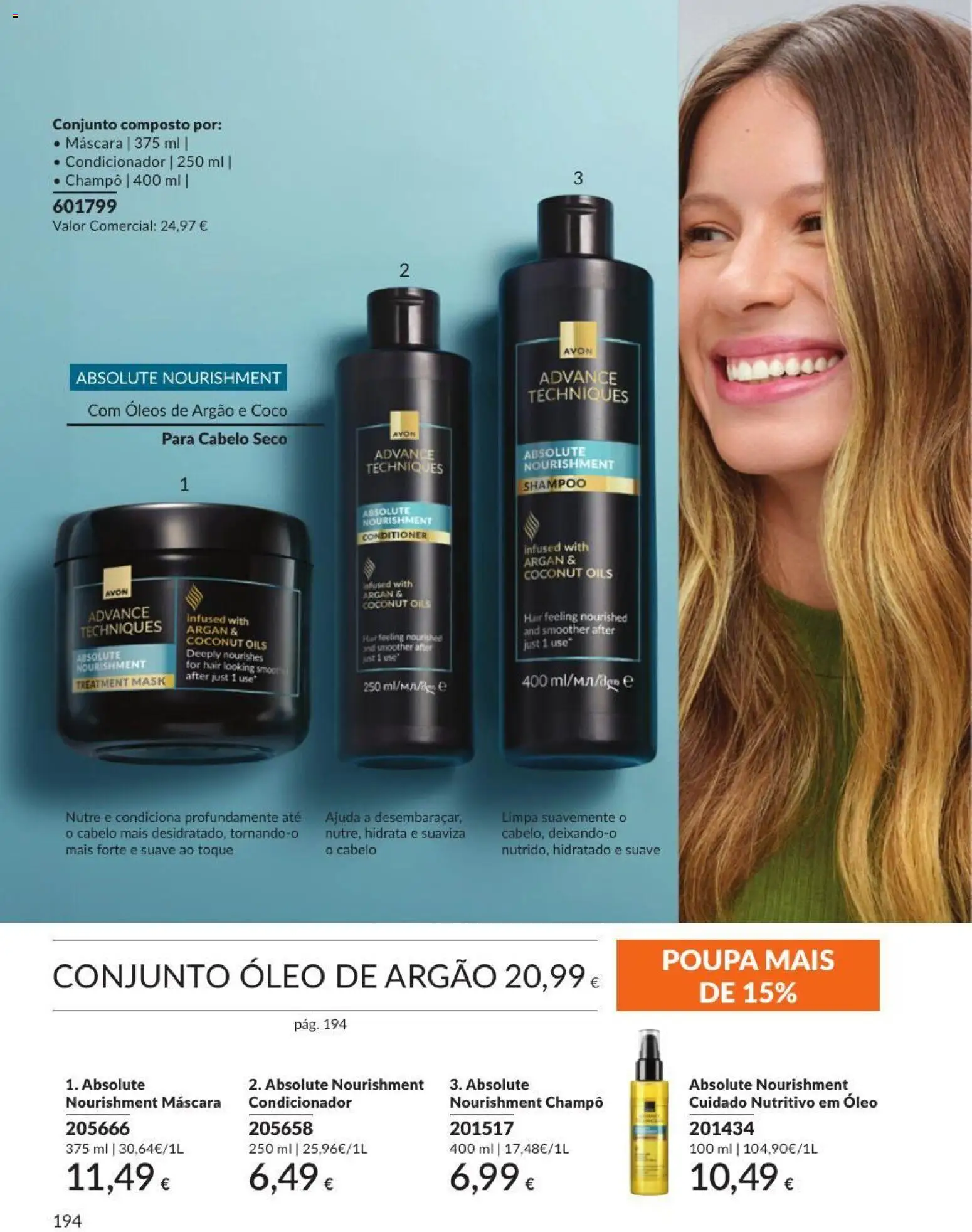 Catálogo Avon Campanha 9 │ válido de 01/09/2026 | Página: 194 | Produtos: Champô, Shampoo, Óleo, Coco