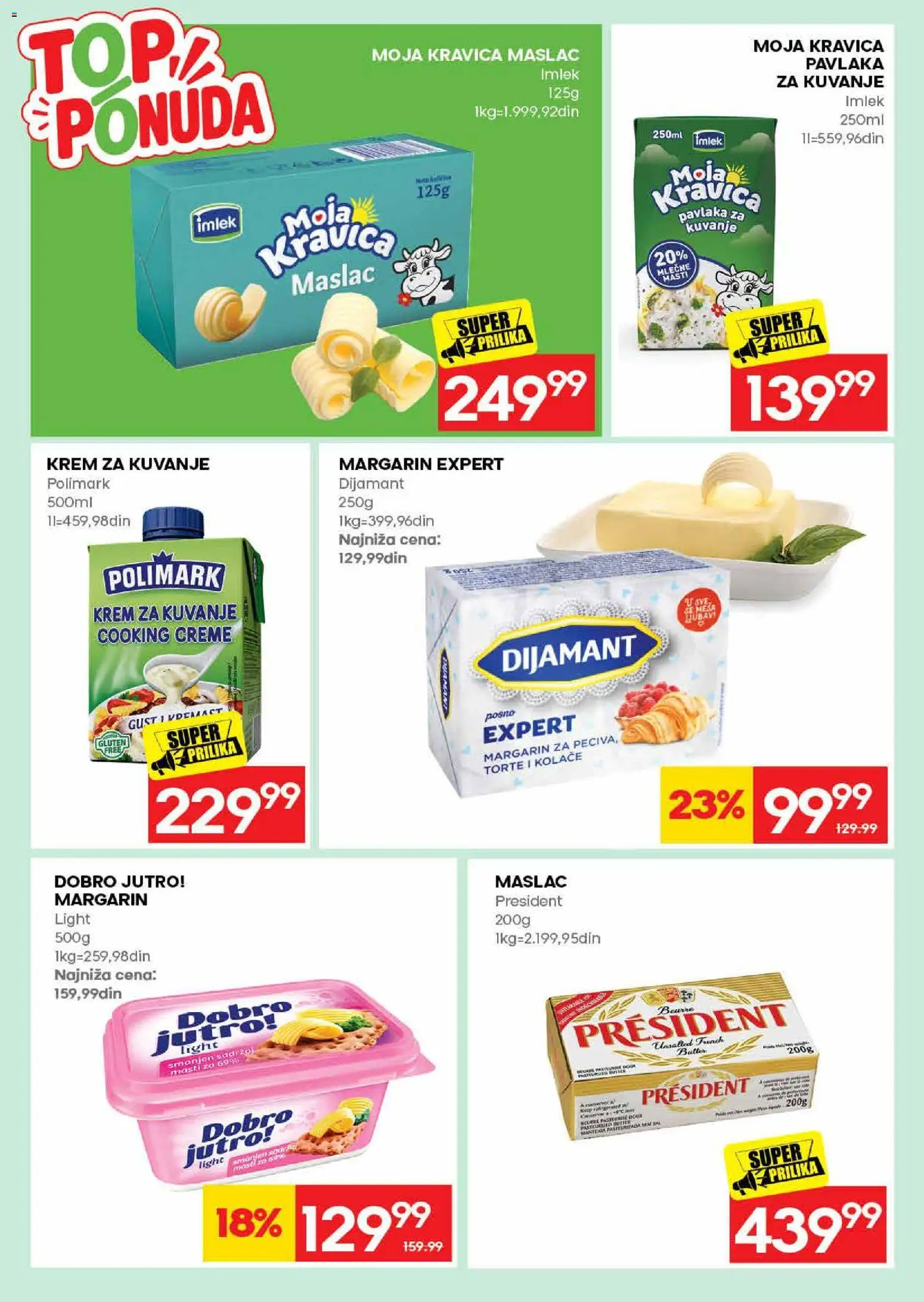 Mercator katalog - važi od 06.08.2026 | Strana: 17 | Proizvode: Maslac, Moja kravica, Margarin, Pavlaka