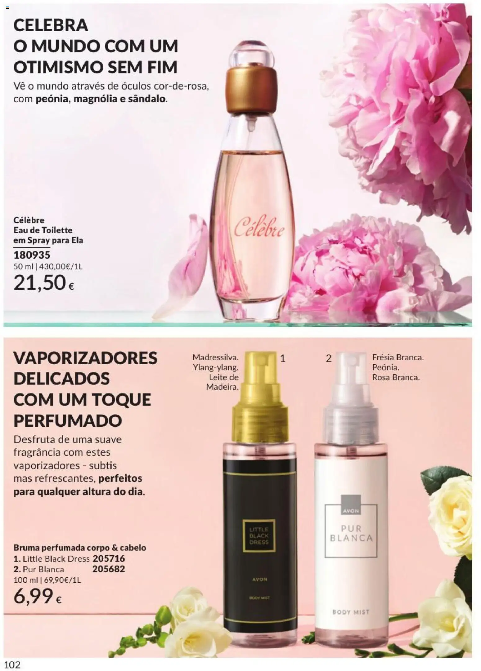 Catálogo Avon Campanha 9 │ válido de 01/09/2026 | Página: 102 | Produtos: Óculos, Fragrância, Eau de toilette, Leite