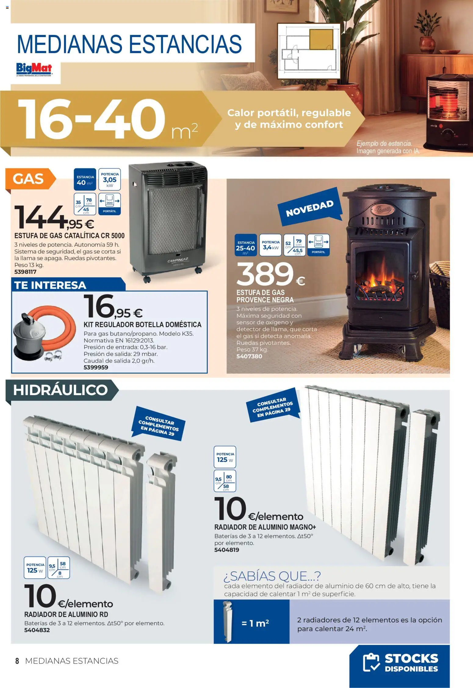 BigMat Calefacción │ válido desde el 05/10/2026 | Página: 8 | Productos: Portátil, Té, Peso, Radiador