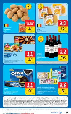 Carrefour folder week 18 - Voorbeeld van een folder van Carrefour, geldig van 29.04.2026 | Pagina: 51 | Producten: Fles, Oreo, Zak, Kip