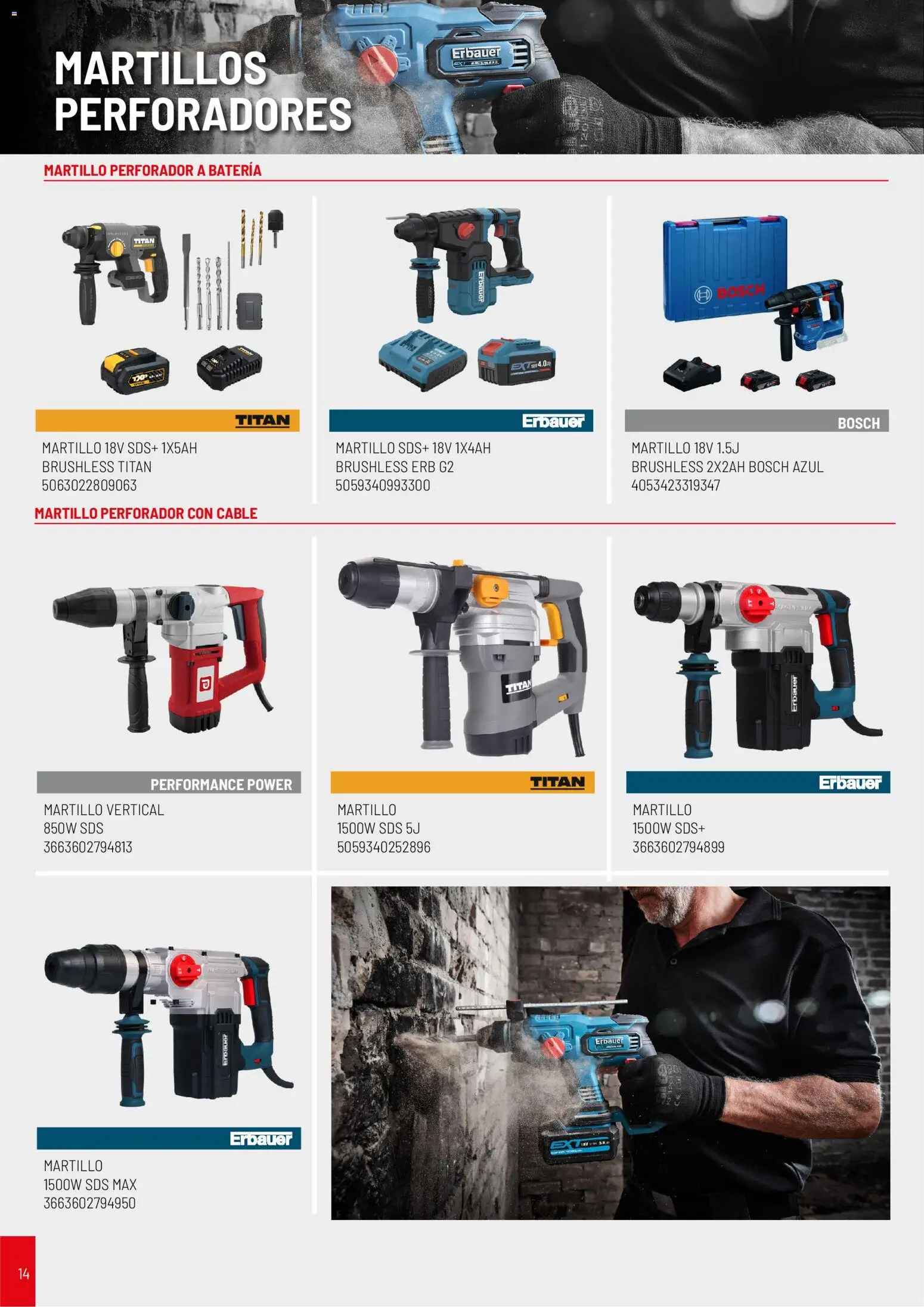 Brico Depôt Catalogo de Herramientas │ válido desde el 07/10/2026 | Página: 14 | Productos: Cable, Batería