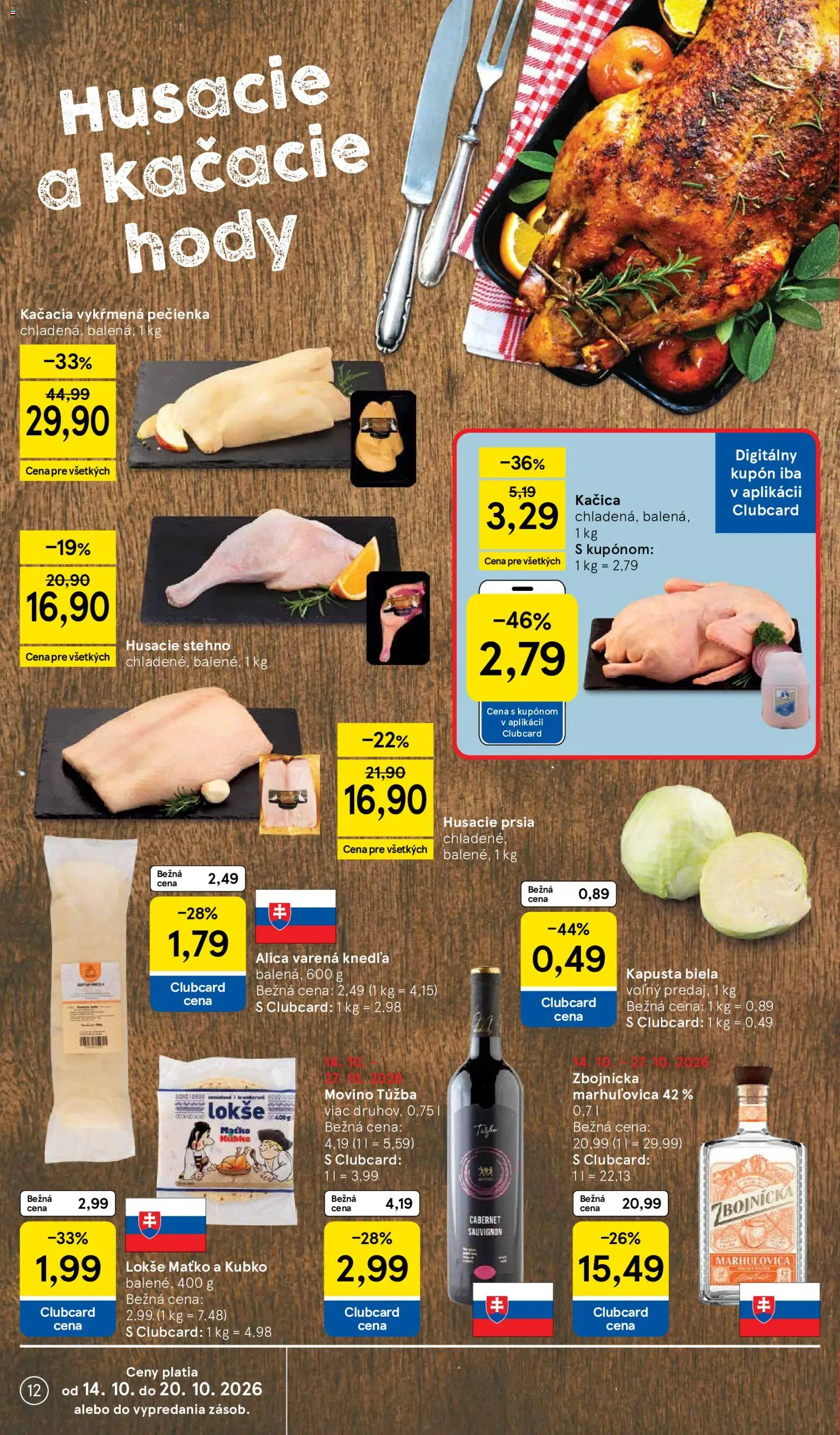 Nové Tesco akcie – leták je platný od 14.10.2026 | Strana: 12