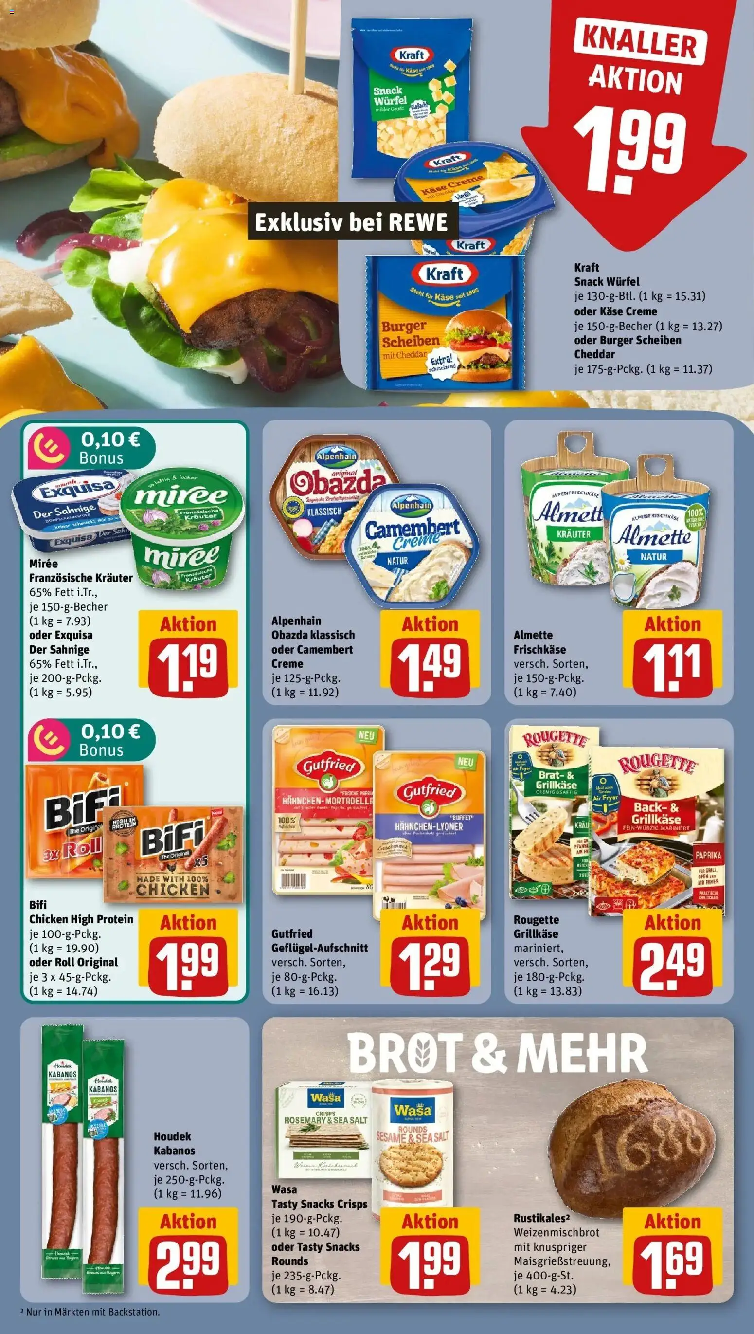 REWE Prospekt ab 14.09.2026 zum Blättern » Angebote | Seite: 14 | Produkte: Käse, Burger, Creme, Camembert