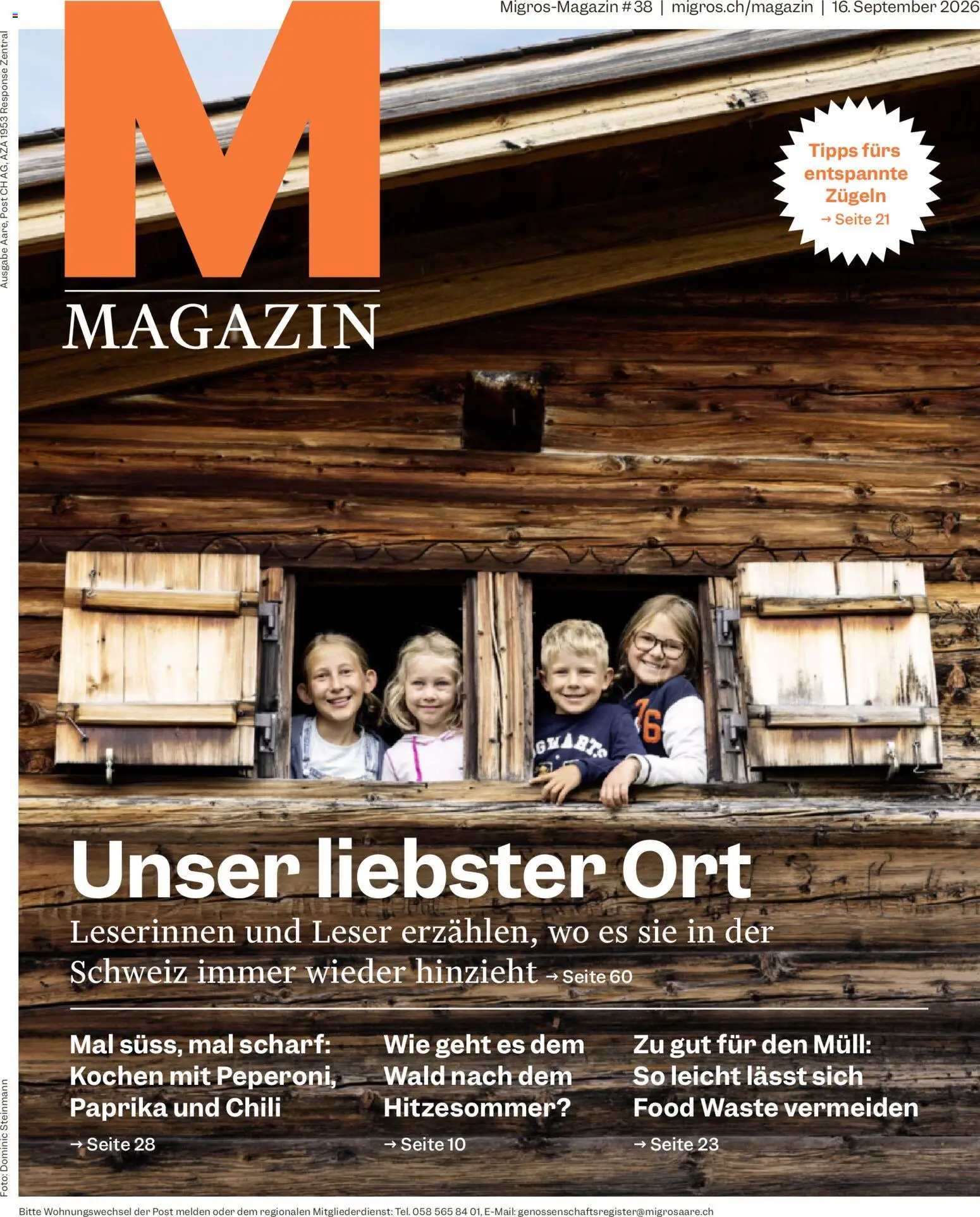 Migros aktionen Magazin – gültig ab 16.09.2026 | Seite: 1 | Produkte: Paprika, Chili, Magazin