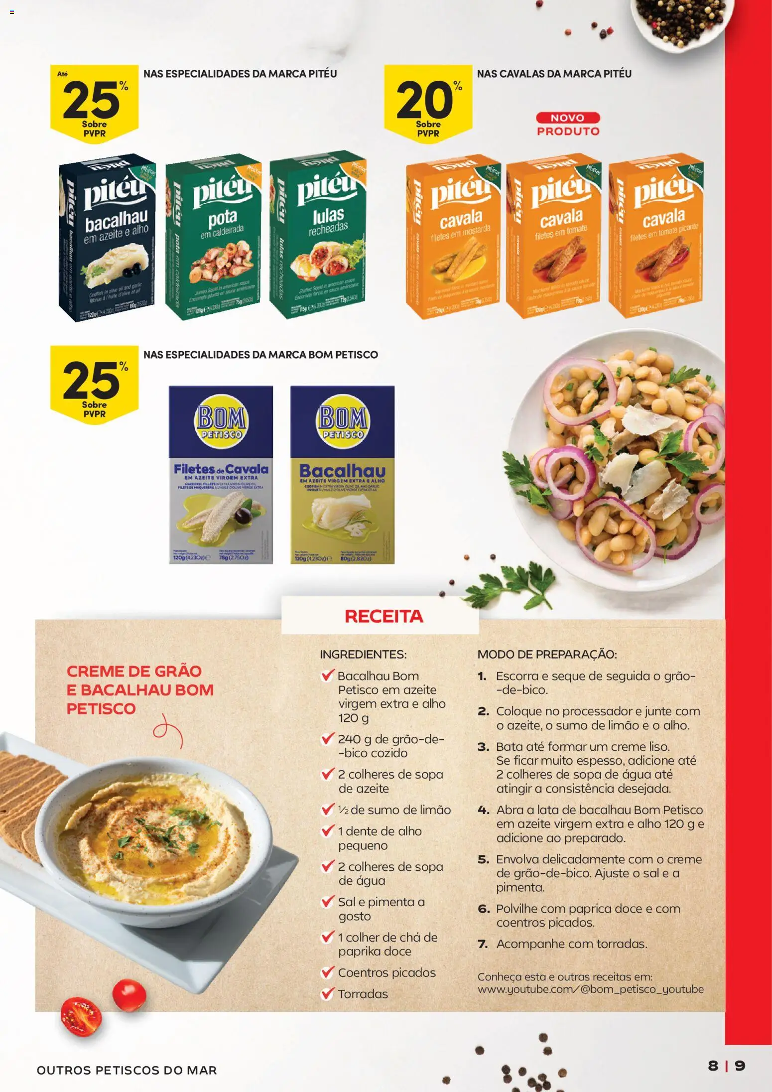 Continente Petiscos │ válido de 28/07/2026 | Página: 9 | Produtos: Agua, Lulas, Sal, Chá