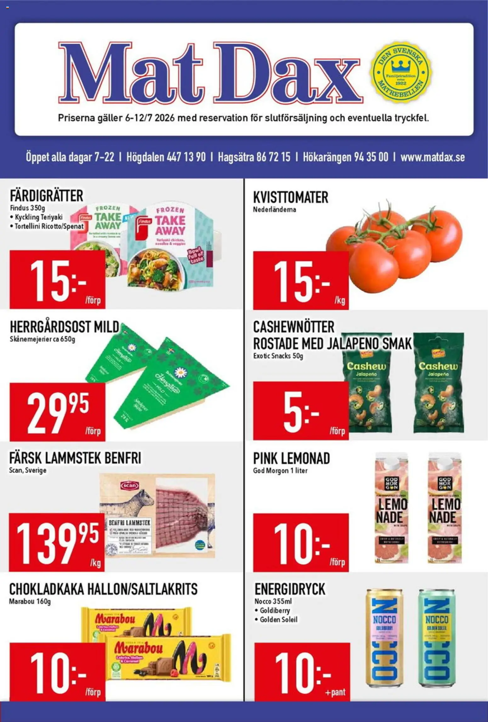 Matdax erbjudanden från 06/07/2026 > reklamblad