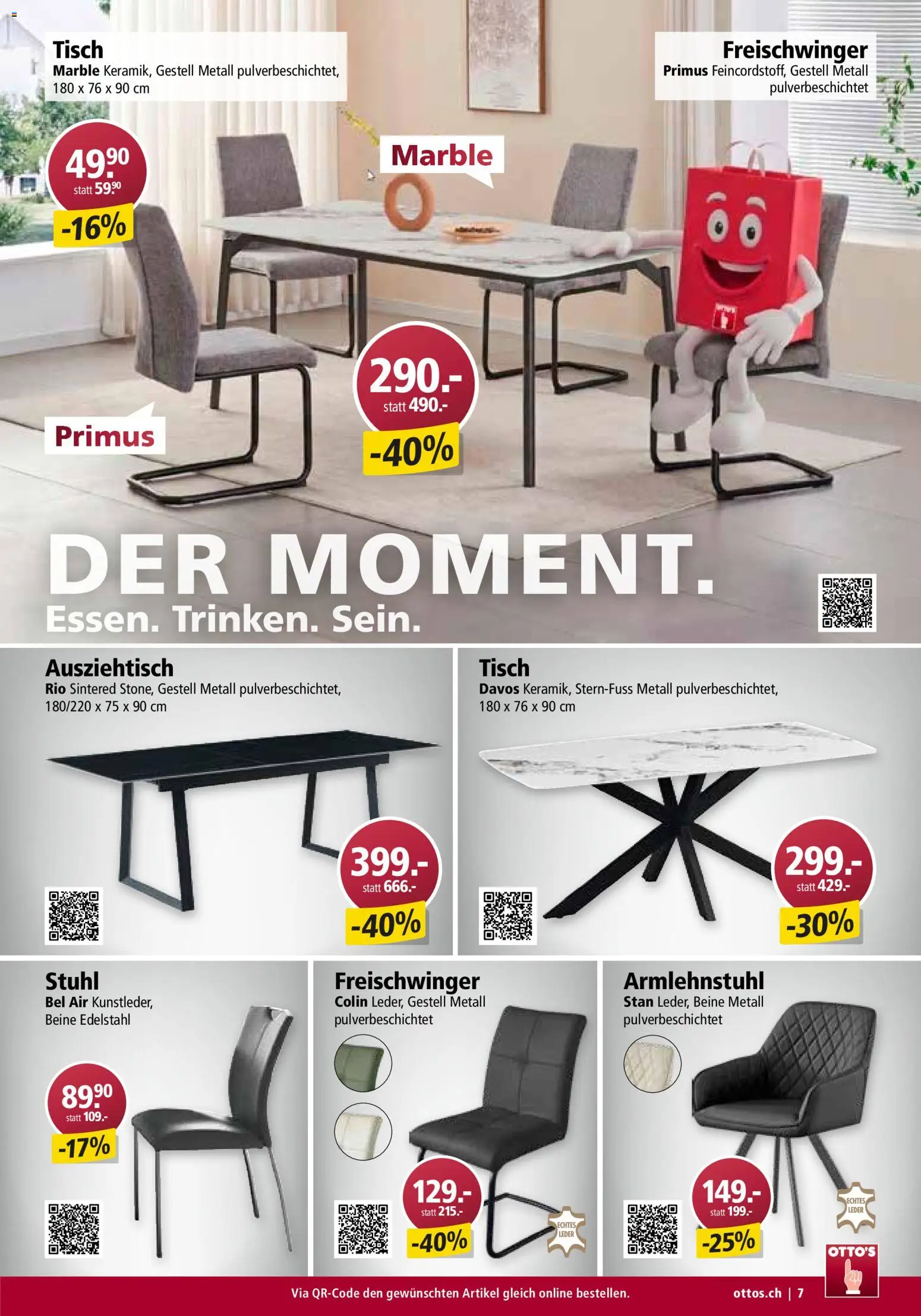 Otto's Aktionen Möbelflyer – gültig ab 01.07.2026 | Seite: 7 | Produkte: Tisch, Stuhl