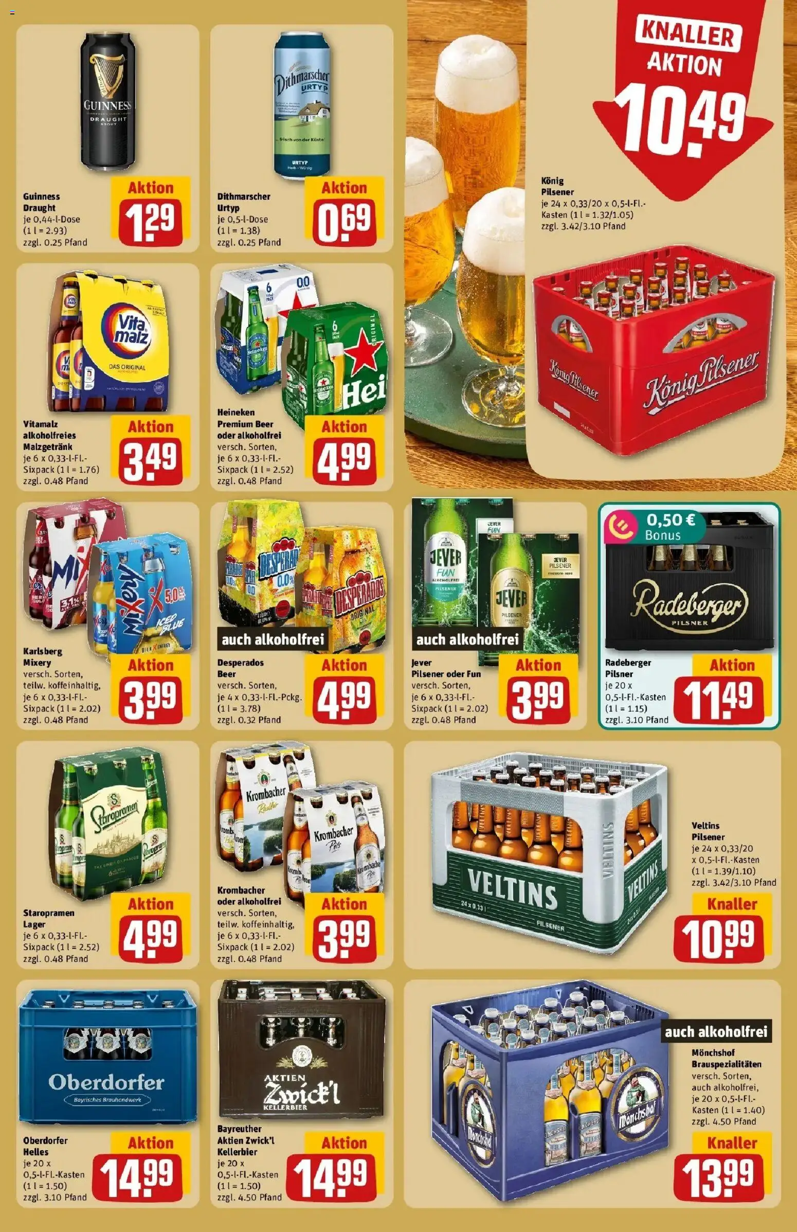 REWE Prospekt ab 26.10.2026 zum Blättern » Angebote | Seite: 17 | Produkte: Monchshof, Konig pilsener, Energy, Jever