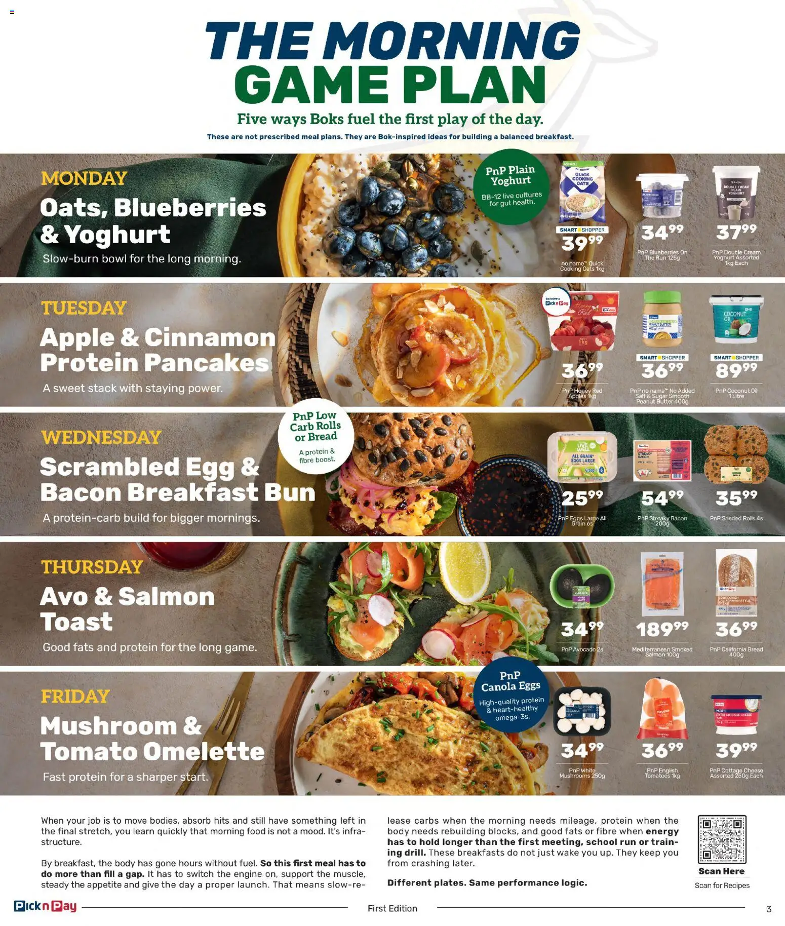 New Pick n Pay catalogue – valid from 29/06/2026 | Page: 3 | Products: Cheese, Oil, Bread, Cream