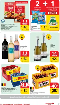 Carrefour market folder week 22 - Voorbeeld van een folder van Carrefour market, geldig van 27.05.2026 | Pagina: 17 | Producten: Bier, Oven, Rundvlees, Snacks