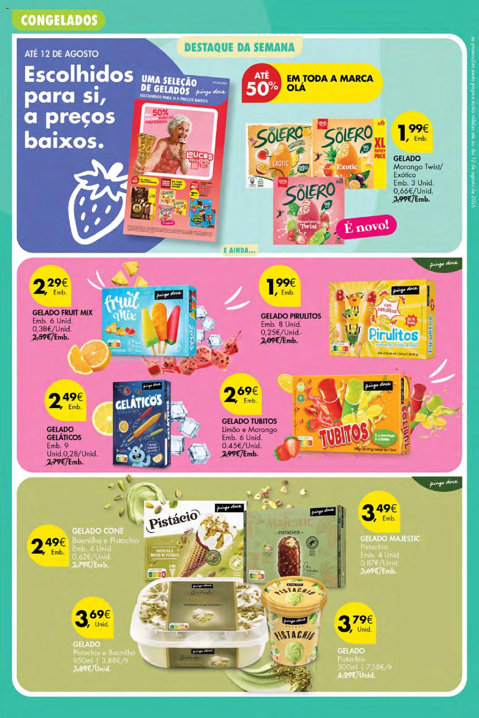 Pingo Doce Poupe Esta Semana Açores │ válido de 30/07/2026 | Página: 12 | Produtos: Gelado