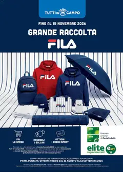 Anteprima del volantino Elite Supermercati volantino Grande Raccolta Fila valido a partire dal 31/08/2026