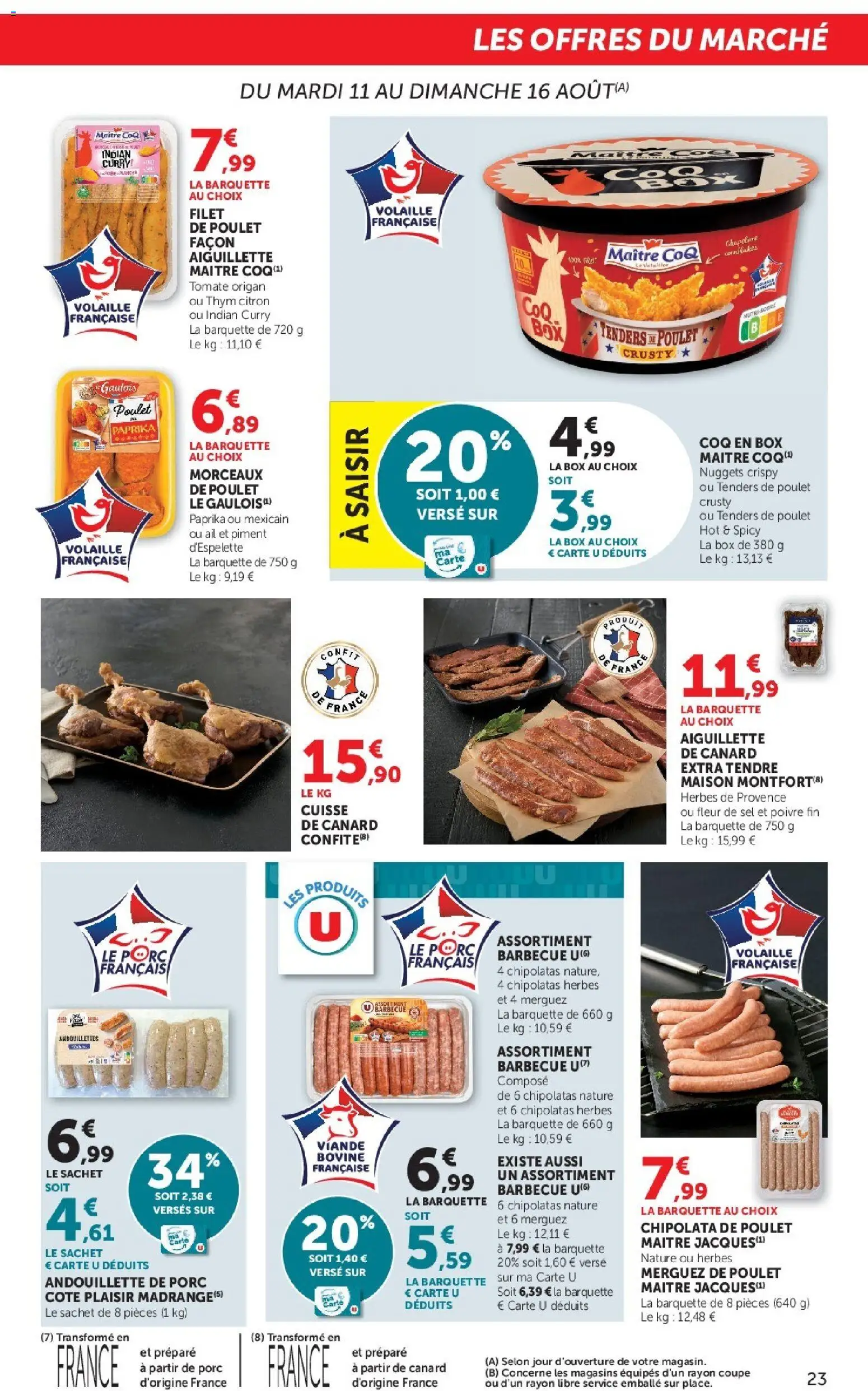 {H1} | Page: 23 | Produits: Tomate, Poulet, Thym, Tenders de poulet