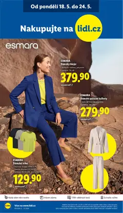Náhled letáku ESMARA Dámské palazzo kalhoty, materiál: viskóza, polyester • velikost: 34 - 44 od 18.05.2026 | Strana: 38