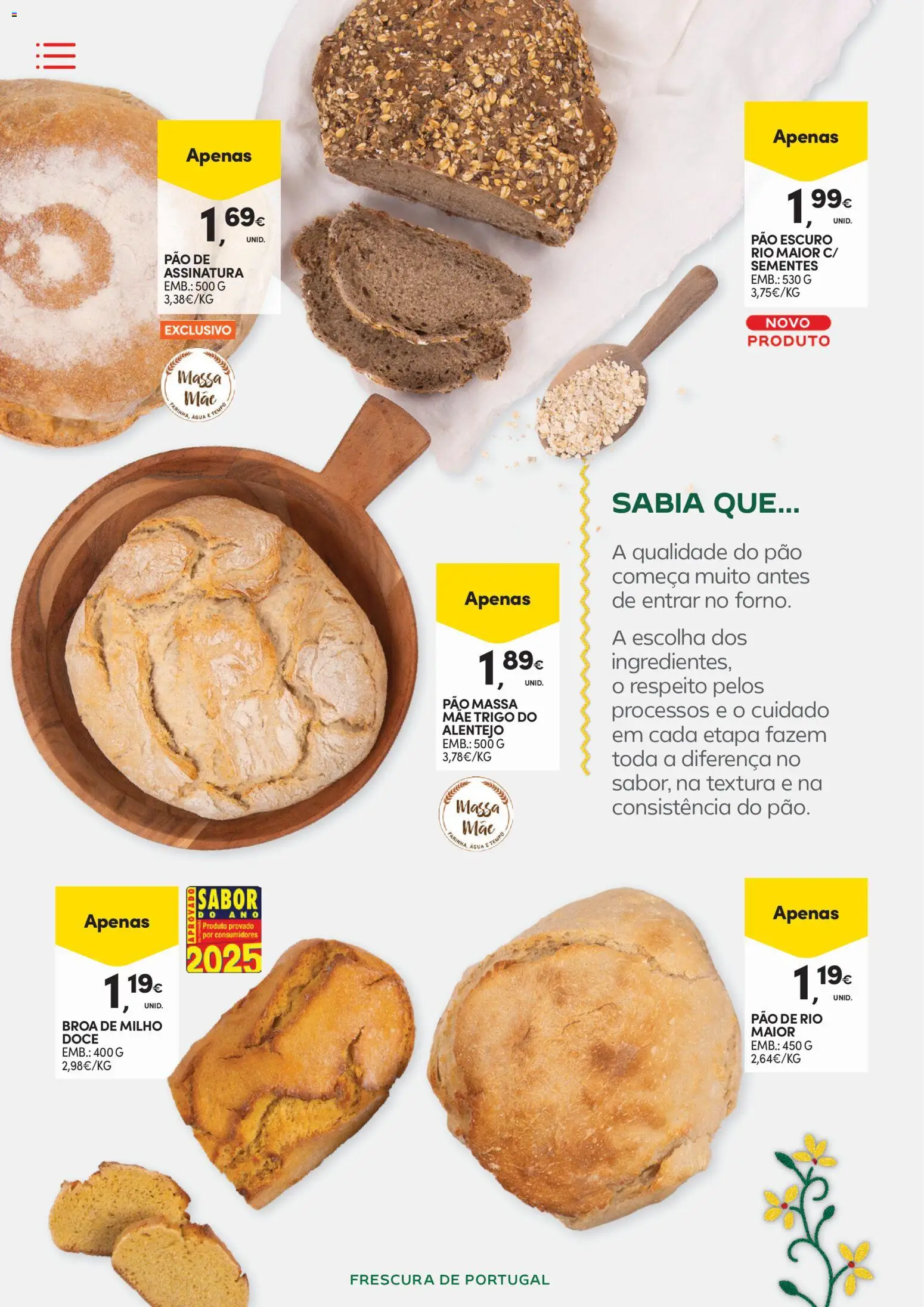 Continente - Frescura de Portugal Direto da origem │ válido de 05.05.2026 | Página: 30 | Produtos: Agua, Pão, Massa, Milho