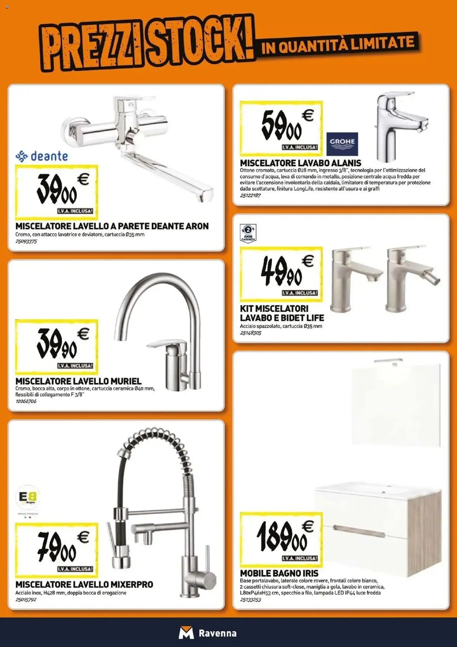 Nuovo Tecnomat catalogo dal 29/10/2026 > offerte anteprima 🛍️ | Pagina: 5 | Prodotti: Lavello, Lavatrice, Specchio, Lampada