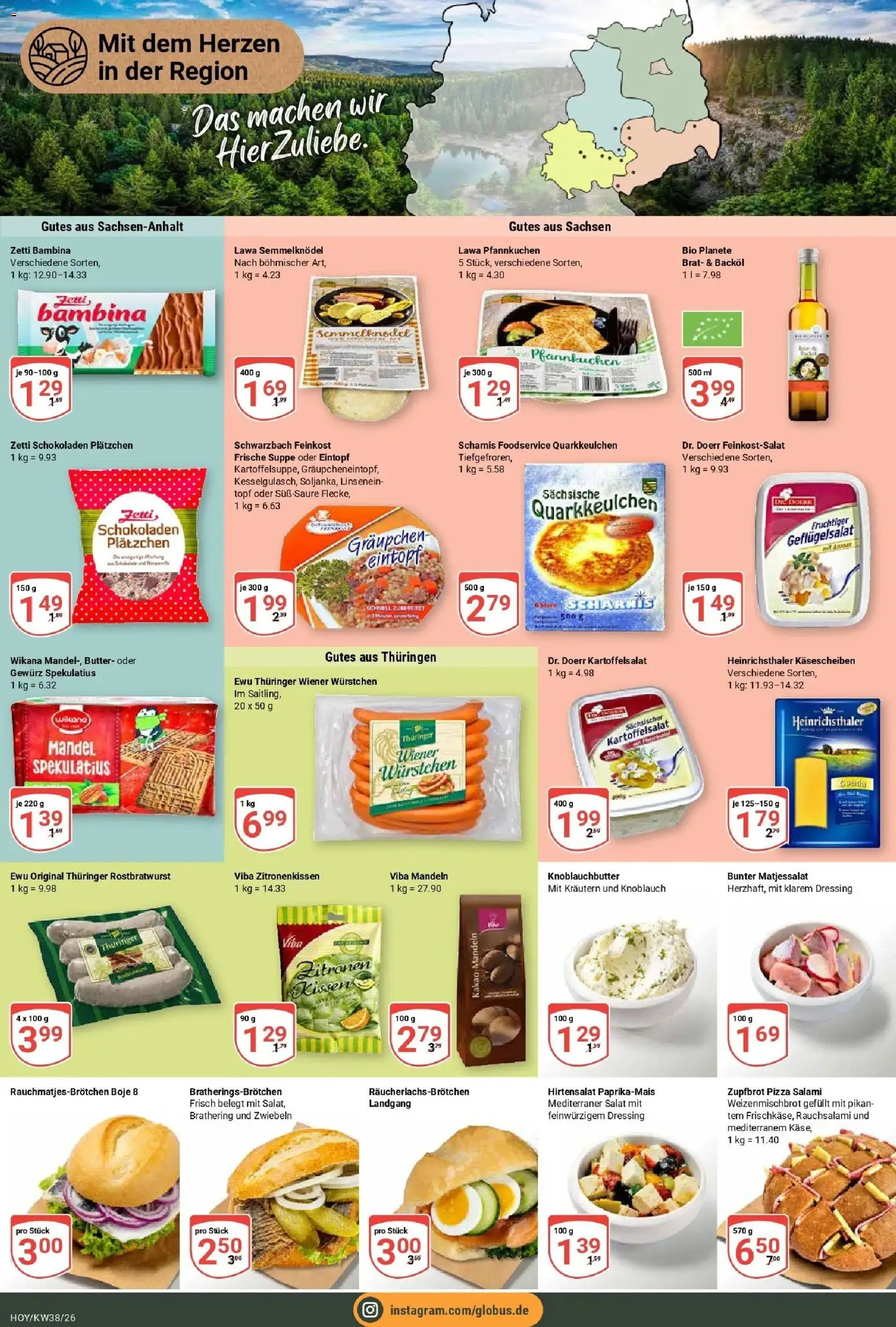 Globus Prospekt Hoyerswerda (ab 14.09.2026) » Angebote online | Seite: 12 | Produkte: Wiener wurstchen, Mandeln, Knoblauch, Salami