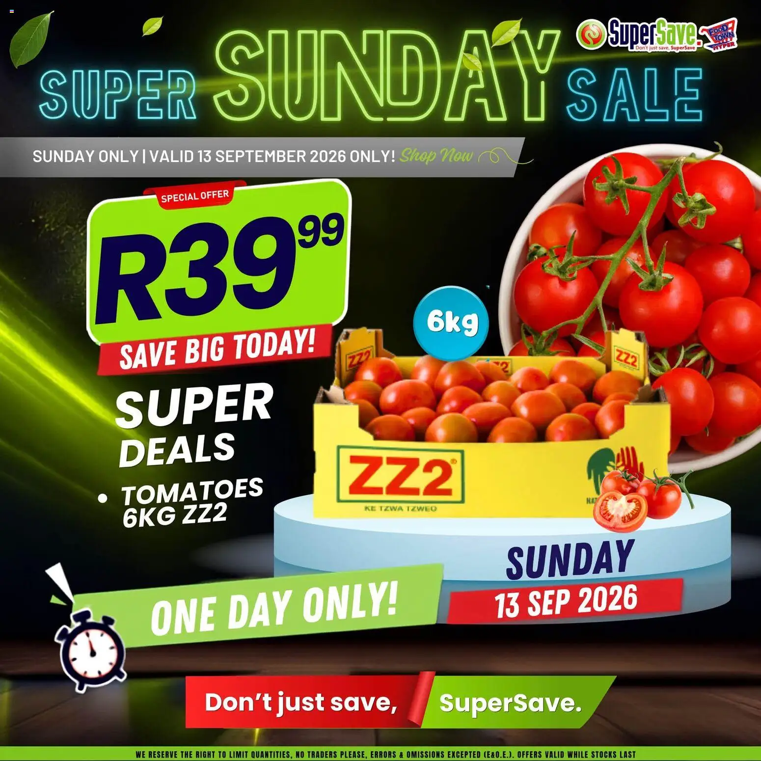 New Super Save catalogue – valid from 13/09/2026 | Page: 8 | Products: Tomatoes