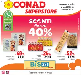 Anteprima del volantino Conad volantino Superstore Lombardia valido a partire dal 17.06.2026