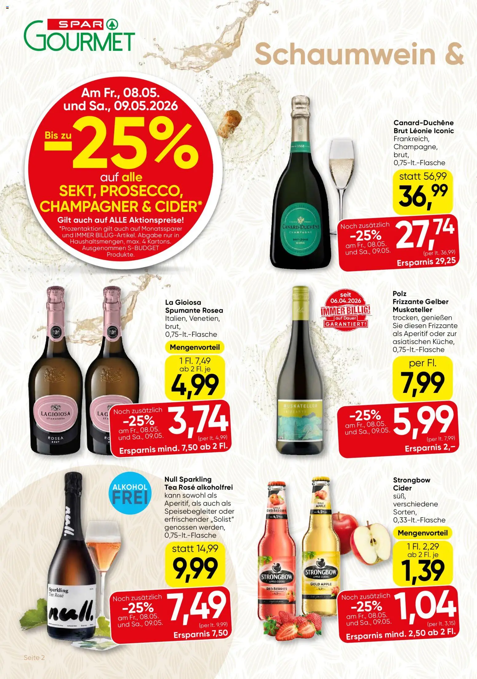 SPAR Gourmet Flugblatt gültig ab 07.05.2026 | Seite: 2 | Produkte: Apple