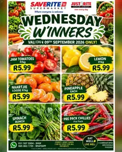 Saverite specials catalogue – valid from 09/09/2026