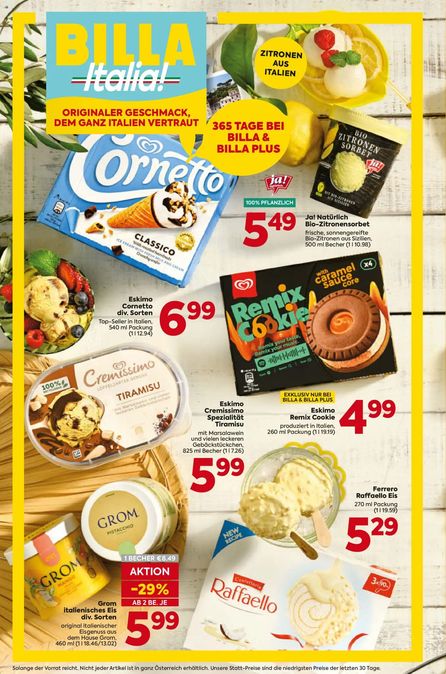 Billa Italia  gültig ab 07.05.2026 | Seite: 20 | Produkte: Eis, Mango