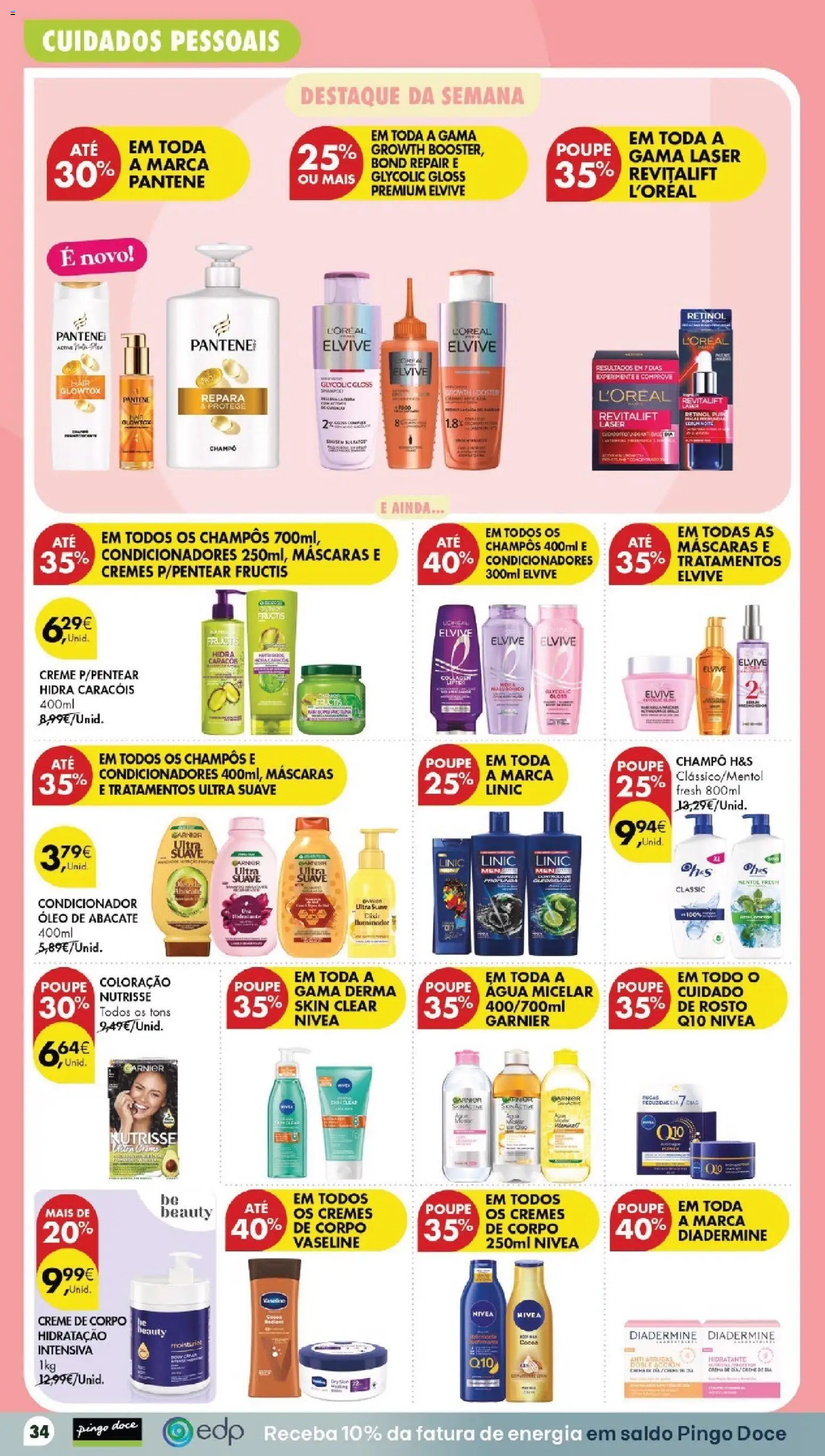 Pingo Doce folheto │ válido de 20/10/2026 | Página: 36 | Produtos: Agua, Champô, Condicionador, Óleo