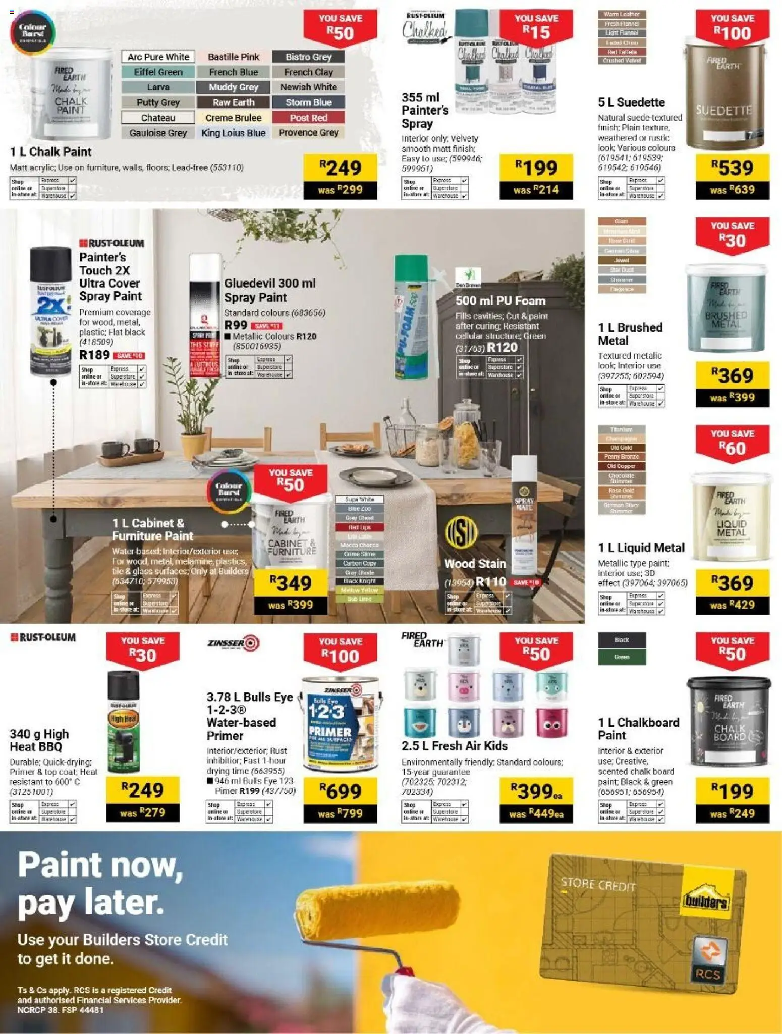 New Builders catalogue – valid from 06/10/2026 | Page: 25 | Products: Cover, Paint, Water, Foam