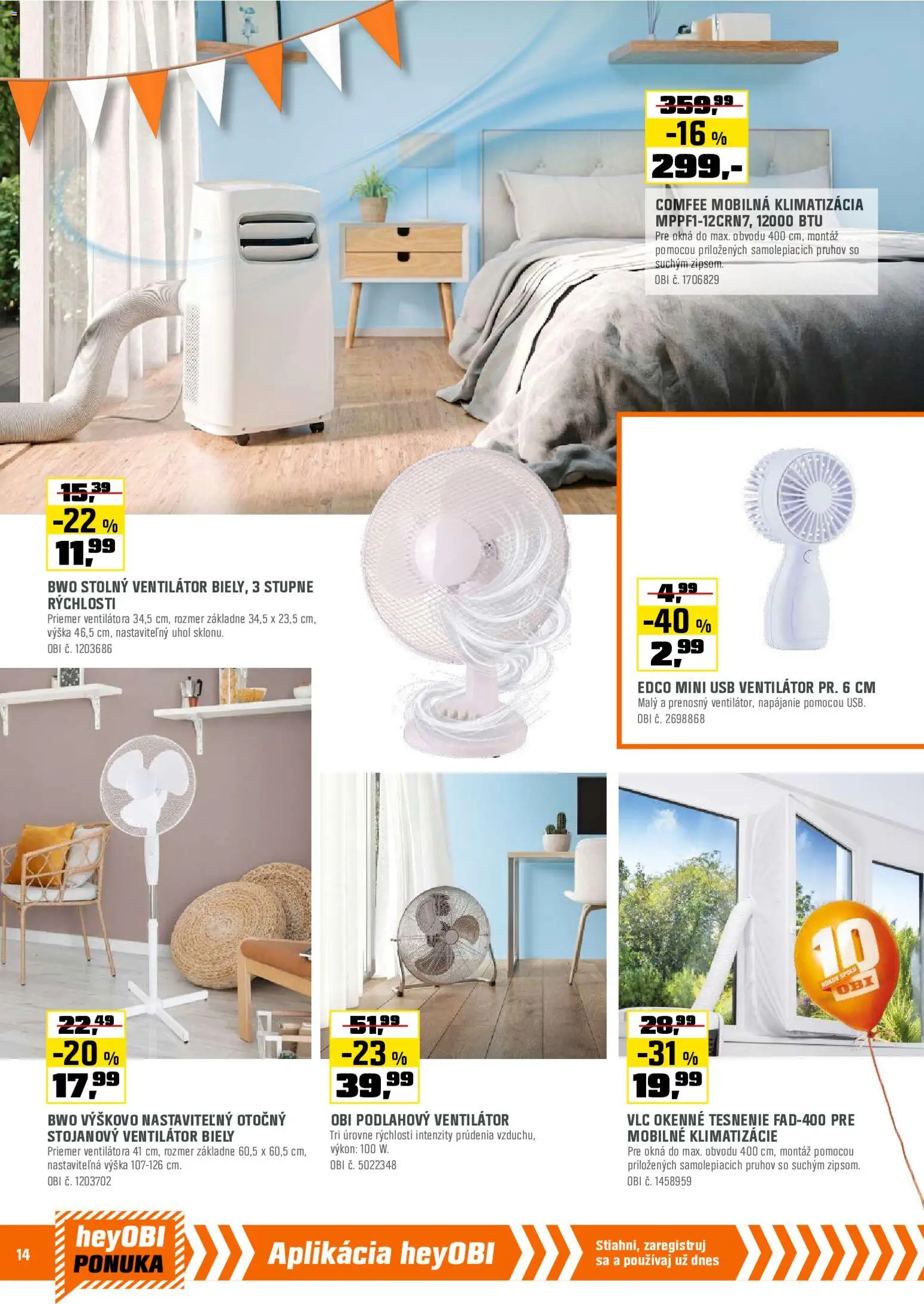 Nové OBI akcie – leták je platný od 01.06.2026 | Strana: 14 | Produkty: Robotická kosačka, Kosačka, Navigácia