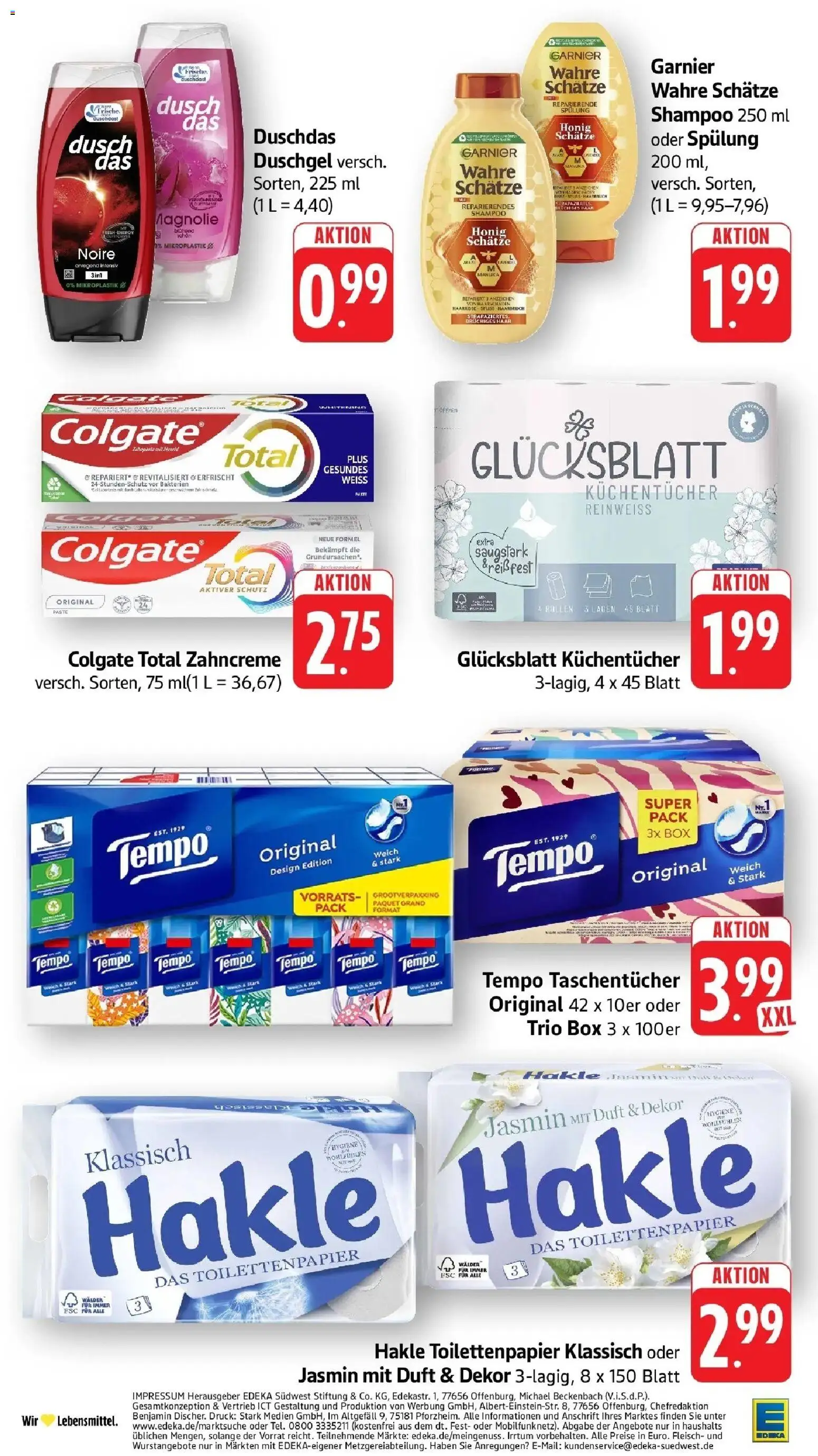 Edeka prospekt Ettenheim – gültig ab 08.06.2026 | Seite: 42 | Produkte: Box, Shampoo, Spülung, Fleisch