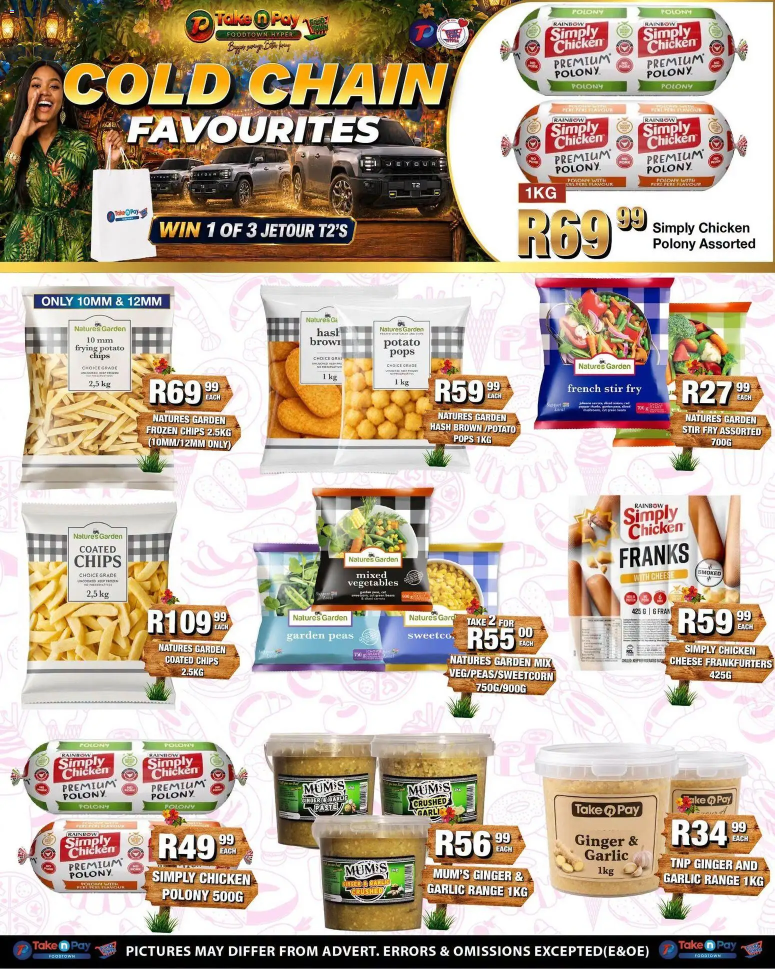 New Take n Pay catalogue – valid from 20/07/2026 | Page: 31 | Products: Frozen vegetables, Cheese, Chicken, Vegetables
