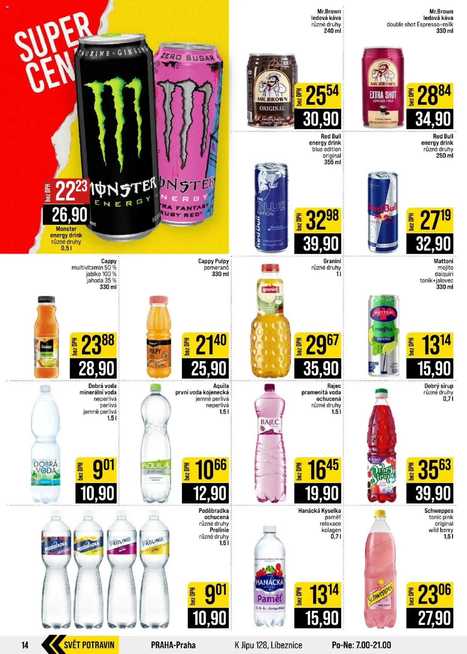 Jip leták - Cash & Carry od 26.08.2026 | Strana: 14 | Produkty: Dobrá voda, Mattoni, Poděbradka, Tonic