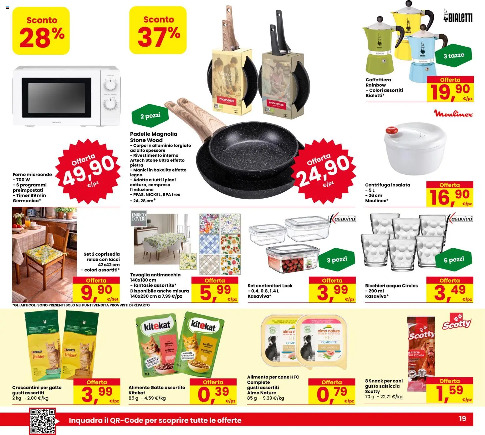 Volantino Despar del 28.05.2026 | Pagina: 19 | Prodotti: Microonde, Caffettiera, Tacchino, Forno