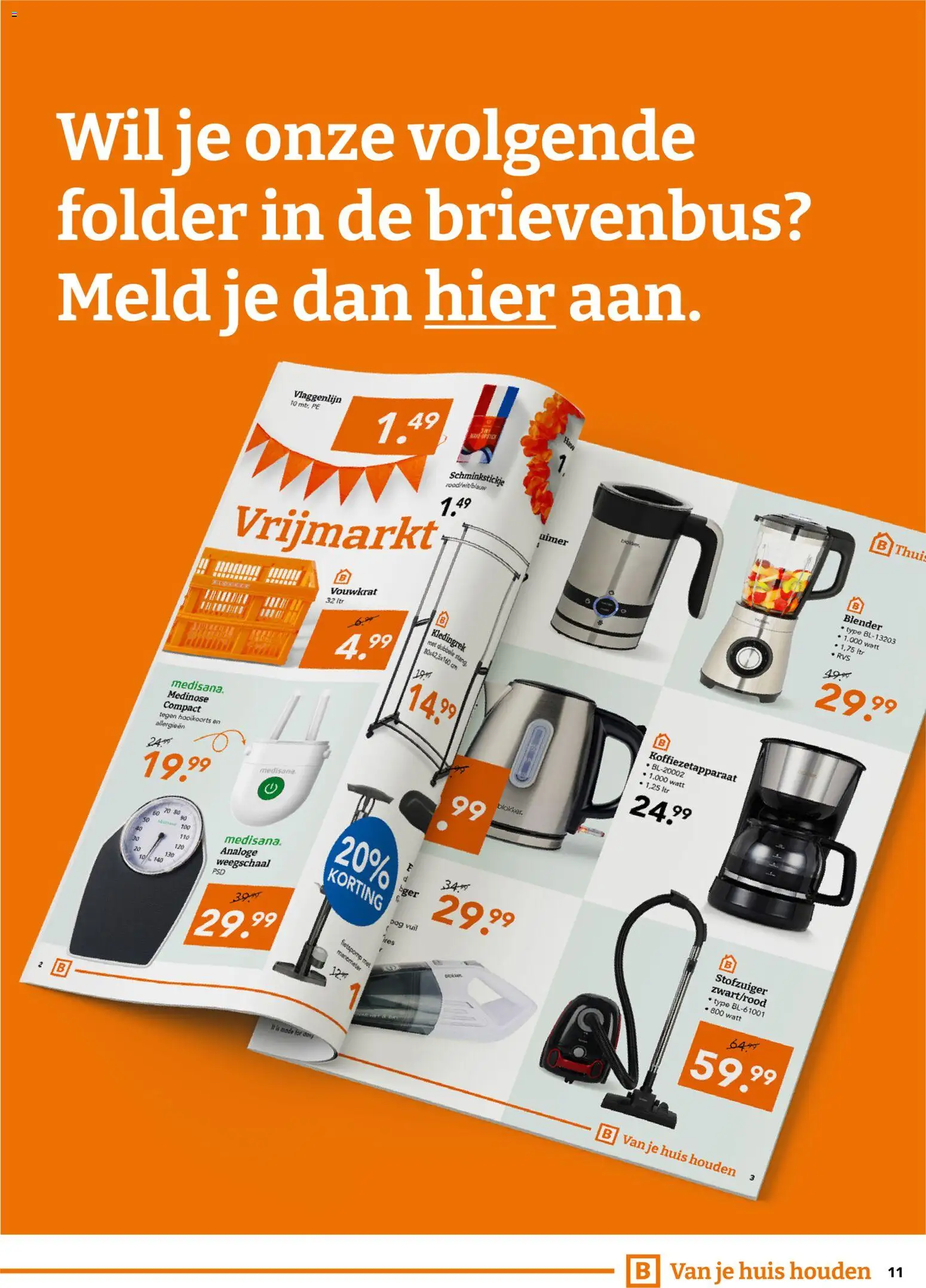 {H1} | Pagina: 11 | Producten: Koffiezetapparaat, Stofzuiger, Blender