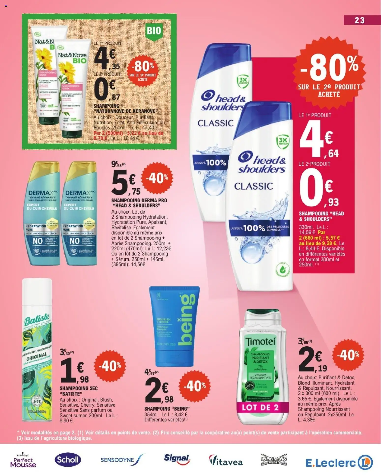 {H1} | Page: 23 | Produits: Head & Shoulders, Parfum, Thé, Batiste