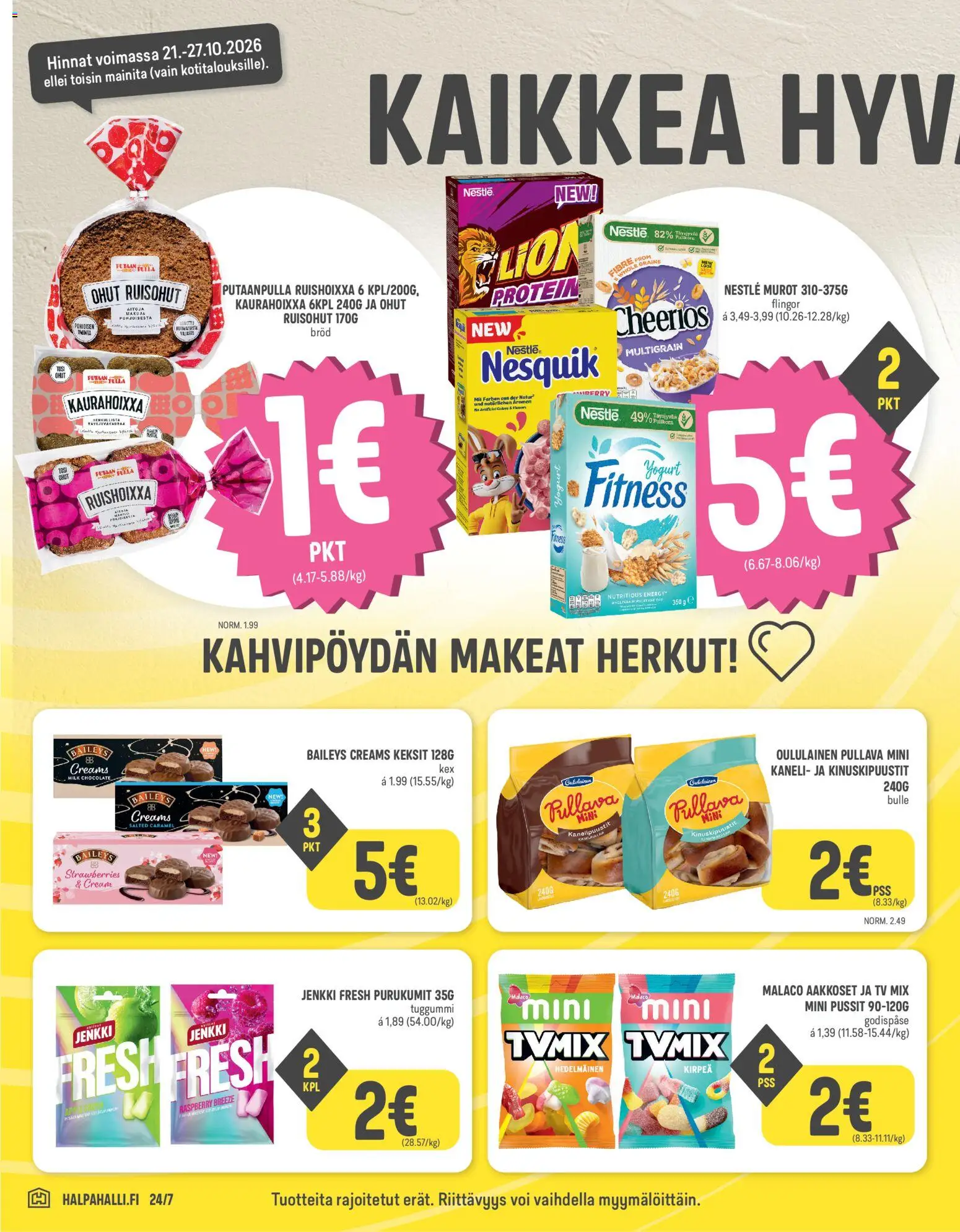 Halpa Halli tarjoukset – voimassa 21/10/2026 alkaen | Sivu: 4