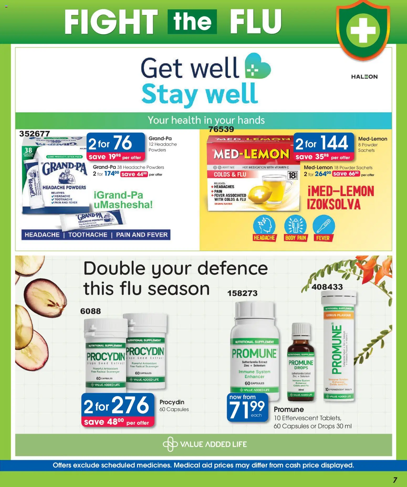 New Clicks catalogue – valid from 23/06/2026 | Page: 7 | Products: Tablet, Powder, Lemon