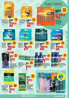 E.leclerc katalog akcije – veljaven od 06.05.2026 | Stran: 33 | Izdelki: Gel za britje, Moški brivnik, Pena za britje, Brivnik