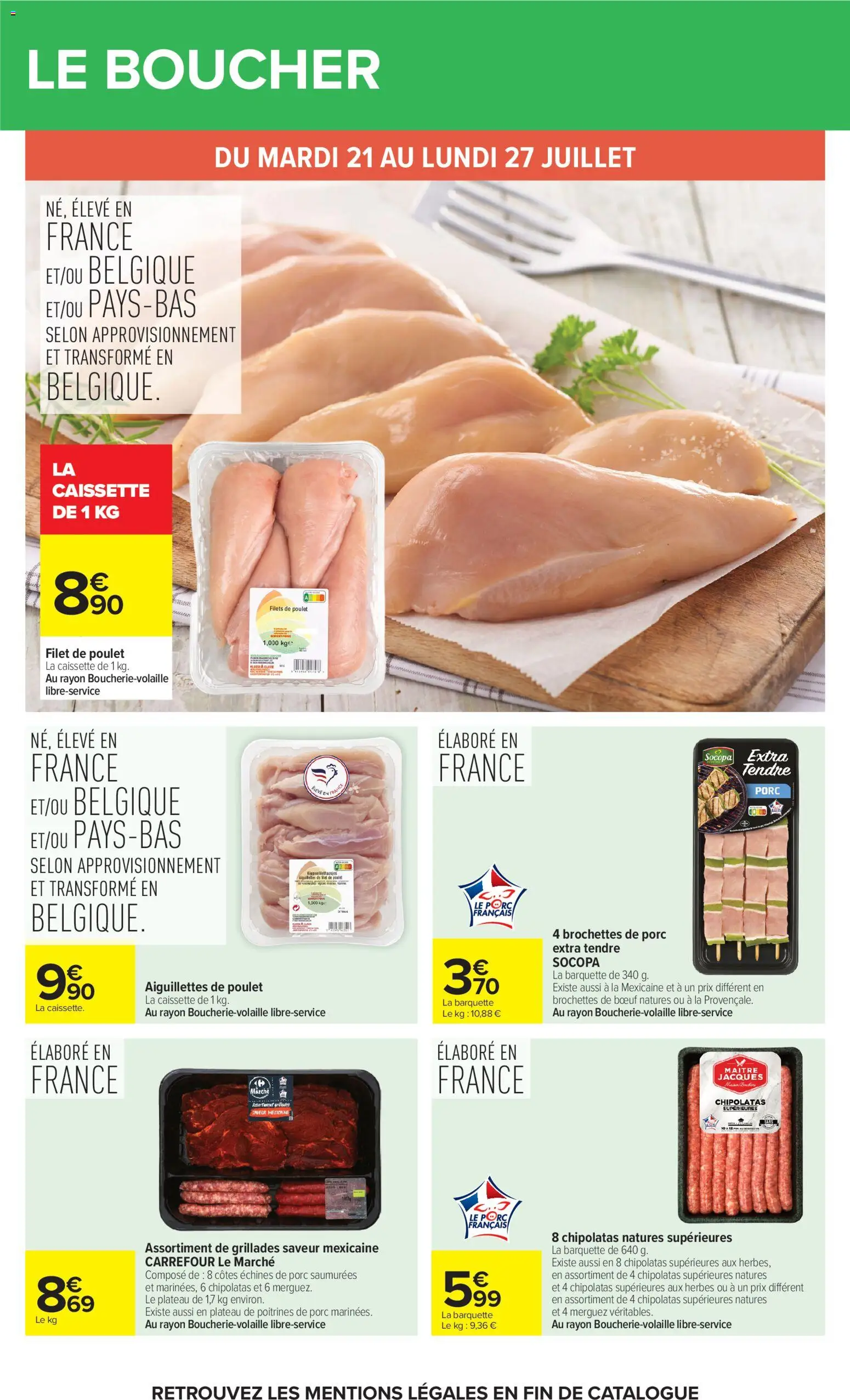 {H1} | Page: 23 | Produits: Plateau, Grill, Fève, Porc