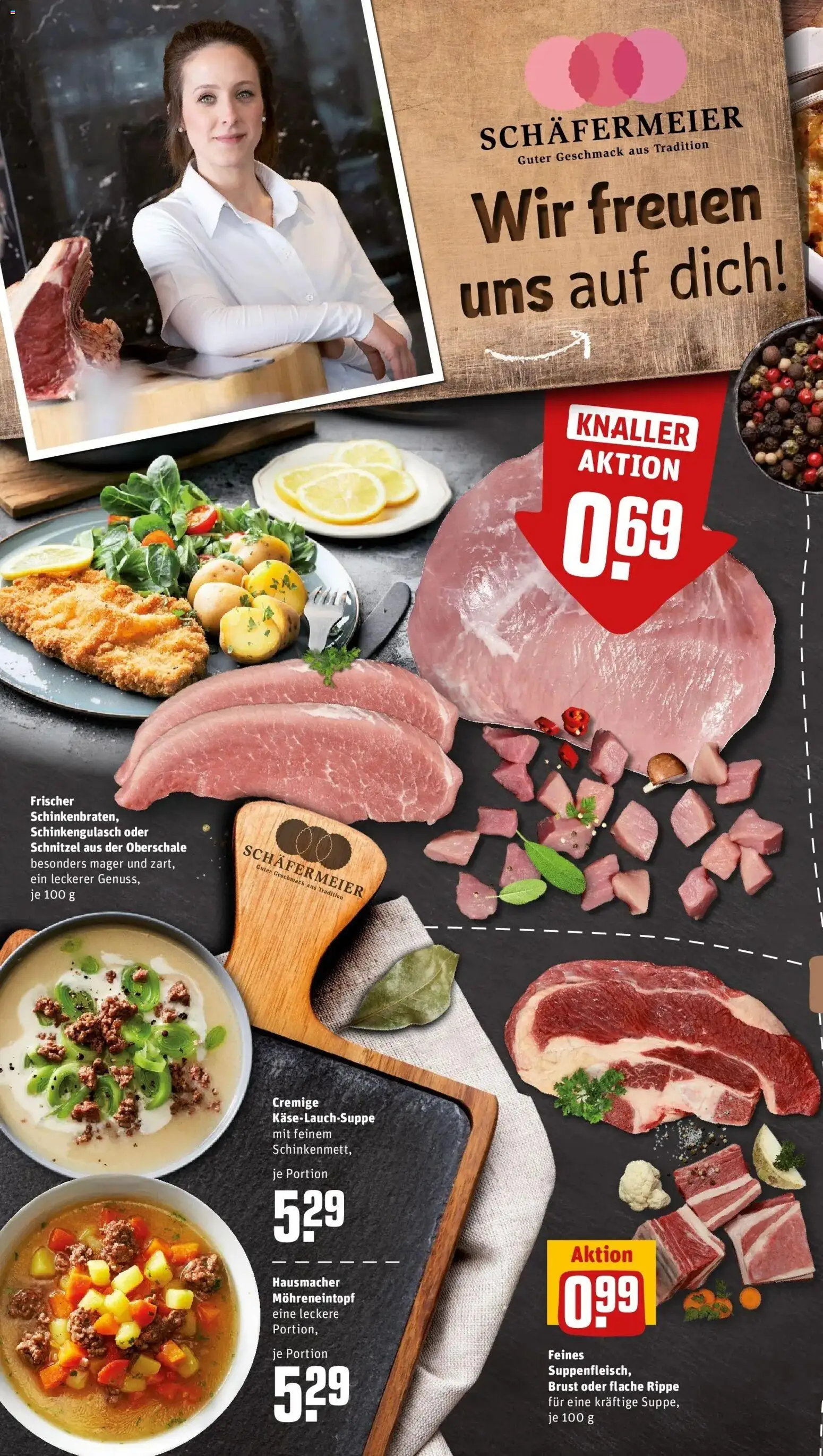REWE Prospekt ab 26.10.2026 zum Blättern » Angebote | Seite: 8 | Produkte: Schnitzel