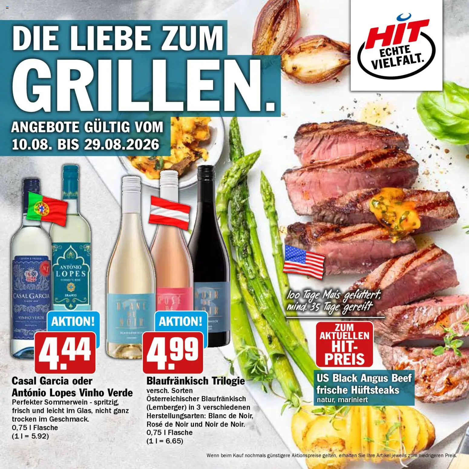 HIT Grillbroschüre – gültig ab 10.08.2026 | Seite: 1 | Produkte: Mais