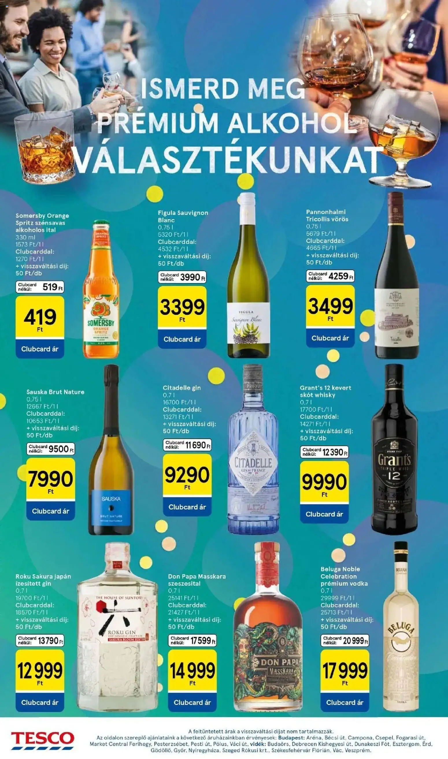 Tesco akciós ujság - amely érvényes a következő dátumtól: 10.06.2026 | Oldal: 20 | Termékek: Alkohol, Gin, Vodka, Whisky