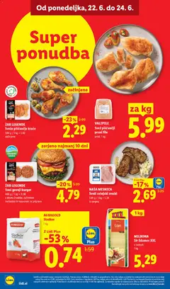 Lidl katalog akcije – veljaven od 18.06.2026 | Stran: 42 | Izdelki: Edamec, Zar, Sir, Sladkor