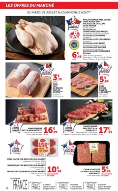 Super U - Prévisualisation de Super U catalogue valide à partir de 28/07/2026 | Page: 18 | Produits: Saucisse, Viande, Porc, Viande bovine