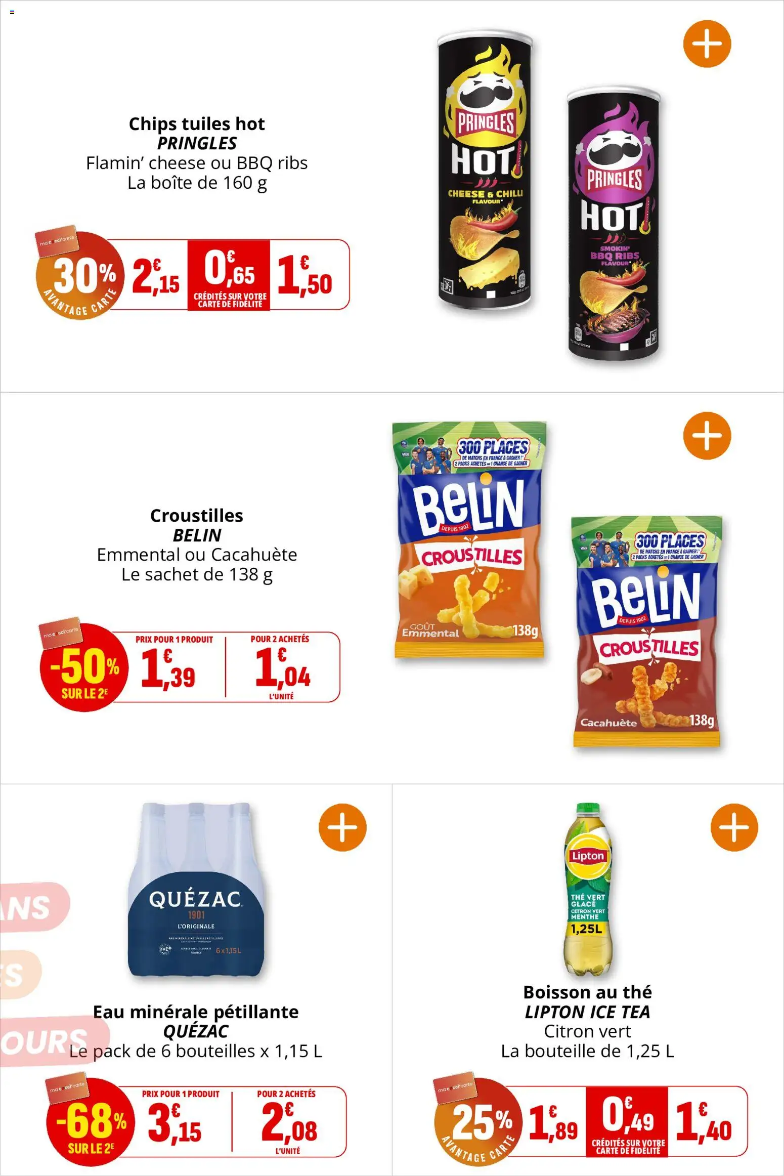 {H1} | Page: 34 | Produits: Glace, Cacahuète, Ice tea, Menthe