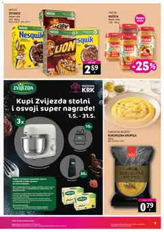 Trgovina Krk Katalog - Pregled kataloga iz trgovine Trgovina Krk, vrijedi od 16.05.2026 | Stranica: 9 | Proizvodi: Robot, Krupica, Žitarice, Nesquik
