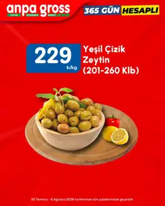 30 Temmuz 2026 tarihinden itibaren geçerli olan Anpa Gross kataloğu önizlemesi | Sayfa: 7 | Ürünler: Zeytin