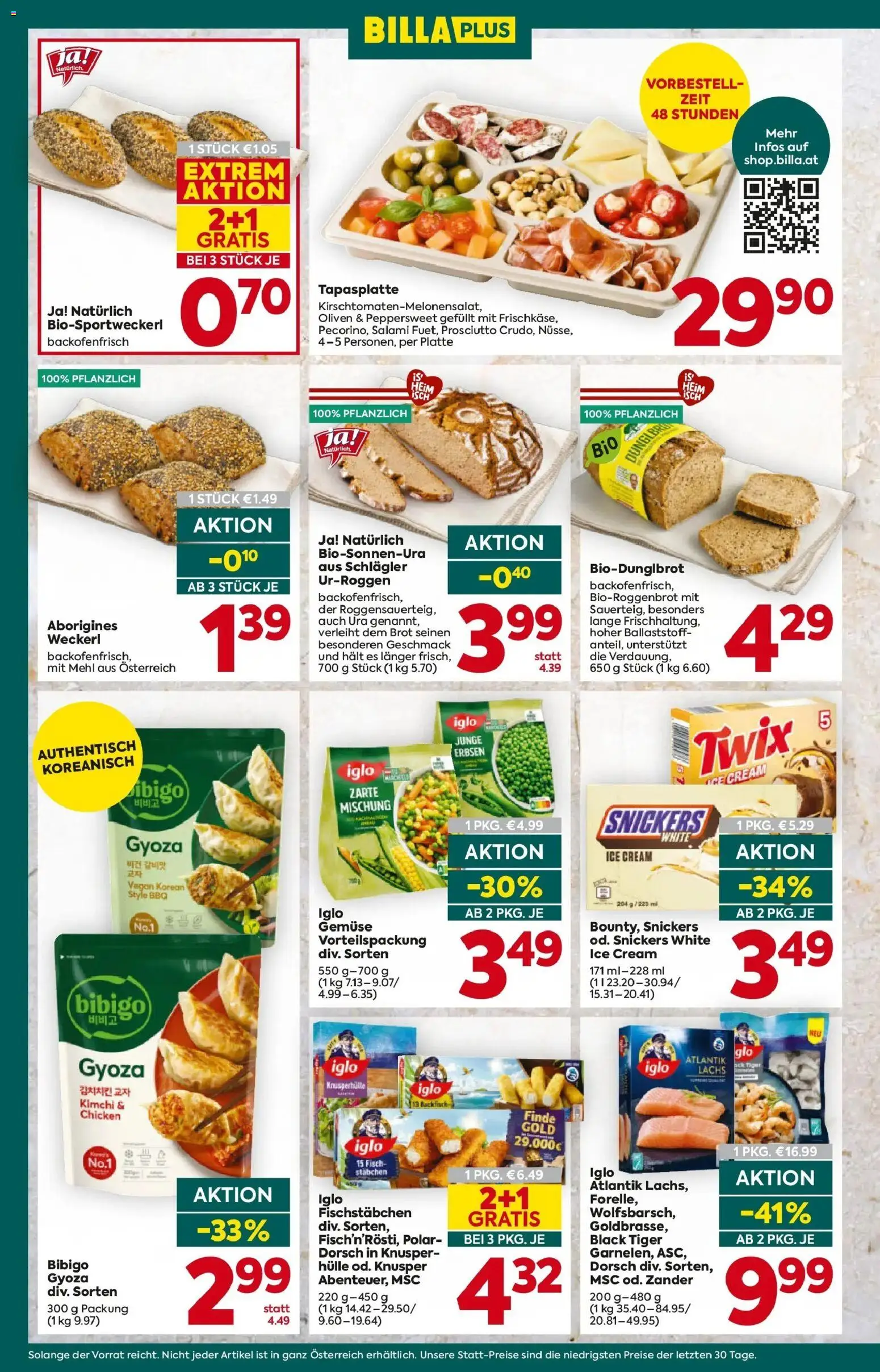 Billa Plus Flugblatt - Wien gültig ab 21.05.2026 | Seite: 10 | Produkte: Gemüse, Erbsen, Hülle, Brot