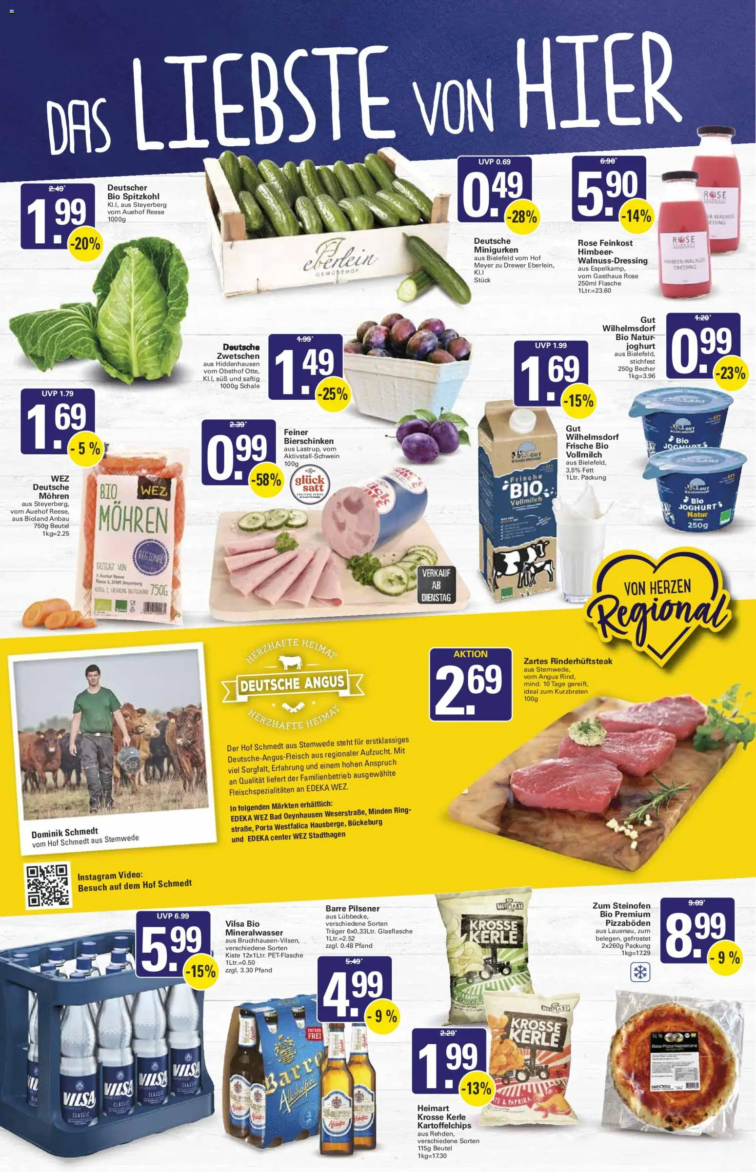 WEZ Prospekt – gültig ab 03.08.2026 | Seite: 3 | Produkte: Joghurt, Bad, Mohren, Video